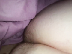 the wifes huge white tired hairy butt