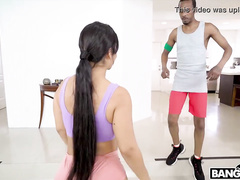 Rose Monroe Interracial Yoga Fucking