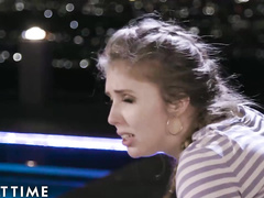 ADULT TIME Lena Paul & Joanna Angel Cumswapping 3Some Over L.A. Skyline
